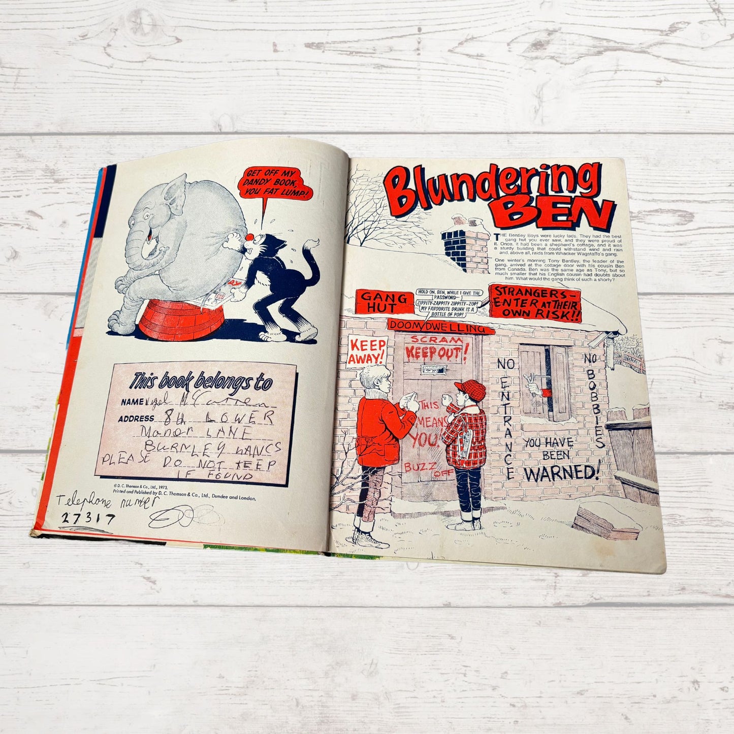 Vintage Dandy Annual 1974. Great nostalgic gift idea