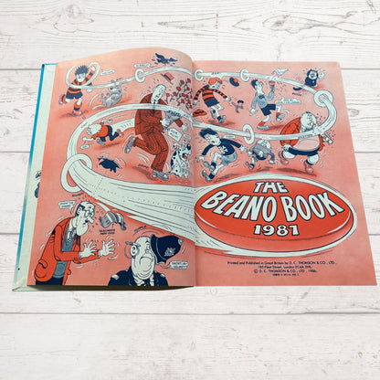 Vintage Beano Book 1987. Comic Strip Annual for Nostalgic Reading & Collecting. Great Gift Idea