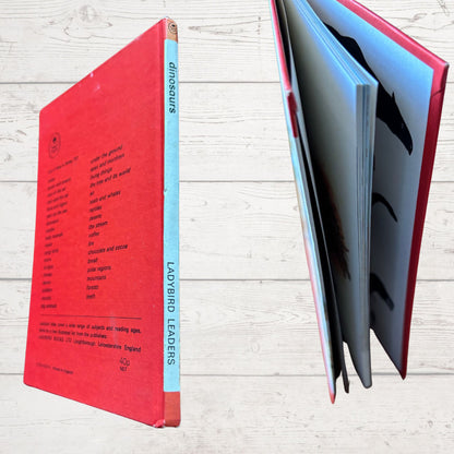 Vintage 1980s children’s book, Dinosaurs. A Ladybird Leader Book. Series 737