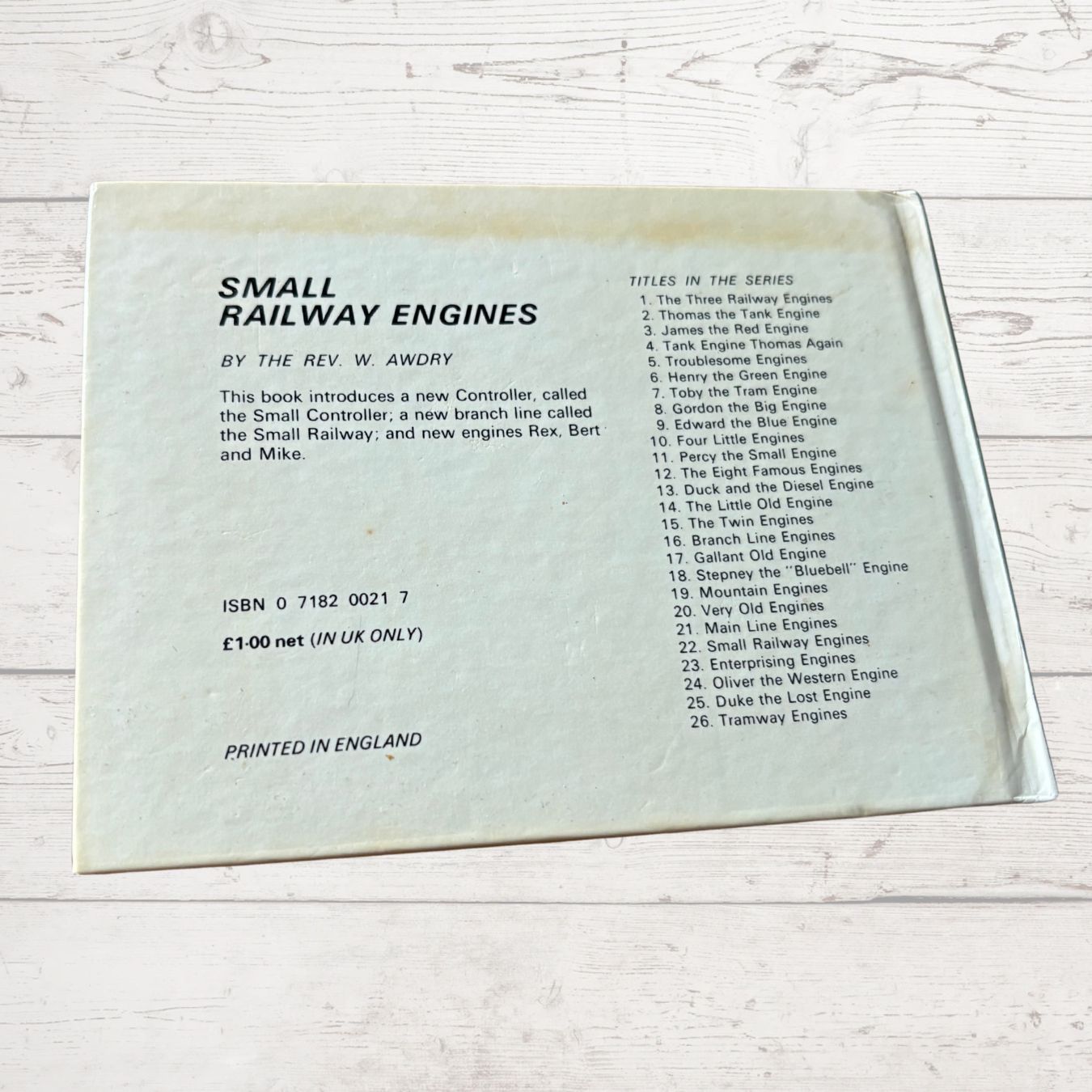 Small Railway Engines. 1980s Vintage Hardback by Rev. W. Awdry (Thomas the Tank Engine Railway Series)