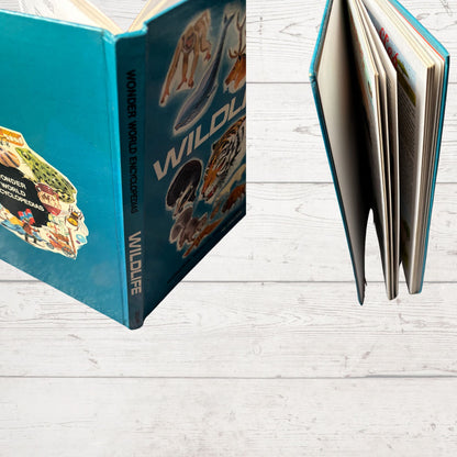 Vintage 1960s Children's Book: Wildlife - Beautifully Illustrated Colourful Hardback Encyclopaedia