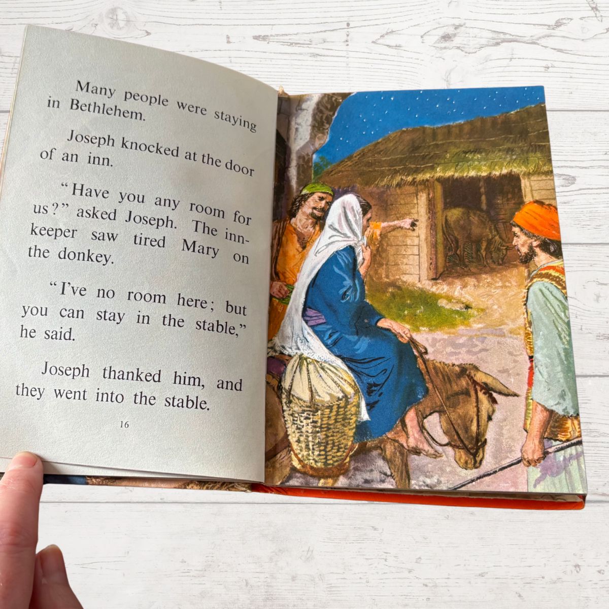 Baby Jesus. Vintage 1970s ladybird Book. The Christmas Story.Series 606A