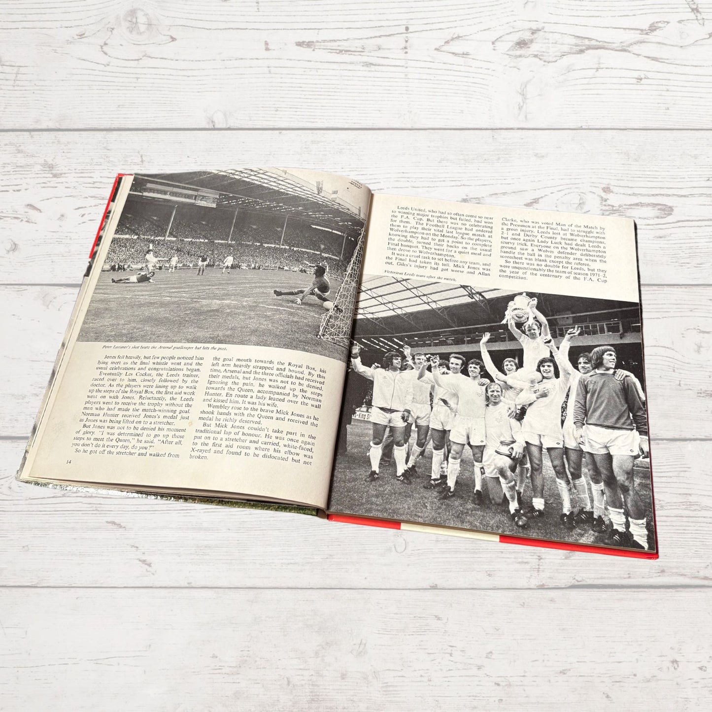 Vintage Football Book: Kenneth Wolstenholme’s FA Cup Centenary Gift Book 1872 - 1972. Great nostalgic Gift Idea