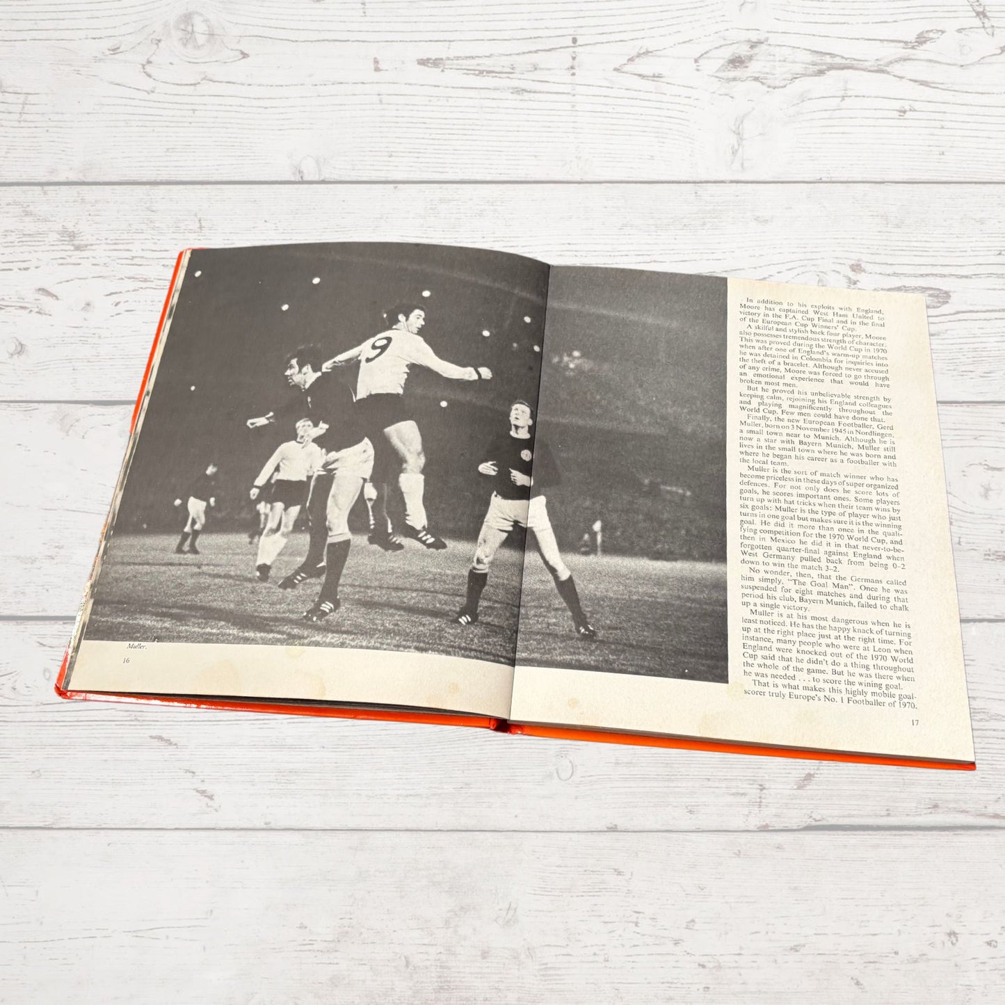 Vintage 1970s Hardback Football Book: Kenneth Wolstenholme’s Book of World Soccer 1972. Great nostalgic Gift Idea