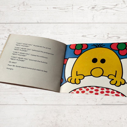 Mr. Quiet by Roger Hargreaves. Original 1970s The Mr Men series. 1978 edition.Great gift idea