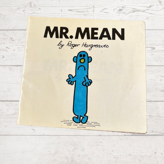 Mr. Mean by  Roger Hargreaves. Original 1970s The Mr Men series. 1976 edition. Great gift idea