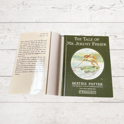 The Tale of Mr Jeremy Fisher . Vintage Beatrix Potter Book. 1989 edition. Great Gift Idea