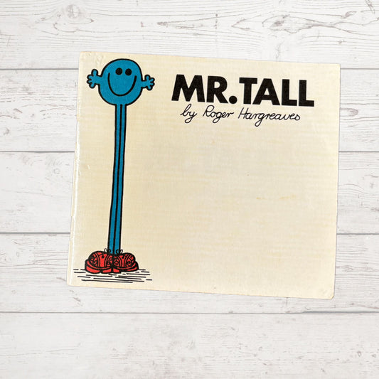 Mr. Tall by Roger Hargreaves. Original 1970s The Mr Men series. 1978 edition. Great gift idea