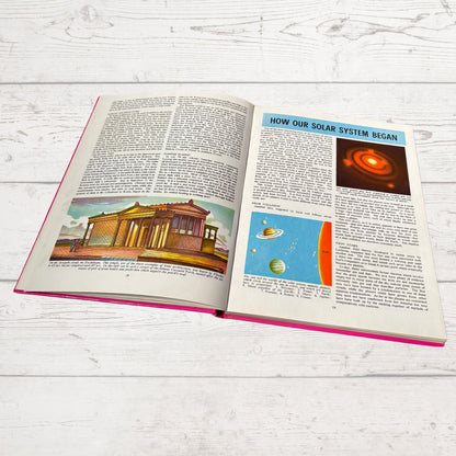 Vintage 1970s Children's Book: Our World  - Beautifully Illustrated Colourful Hardback Encyclopaedia