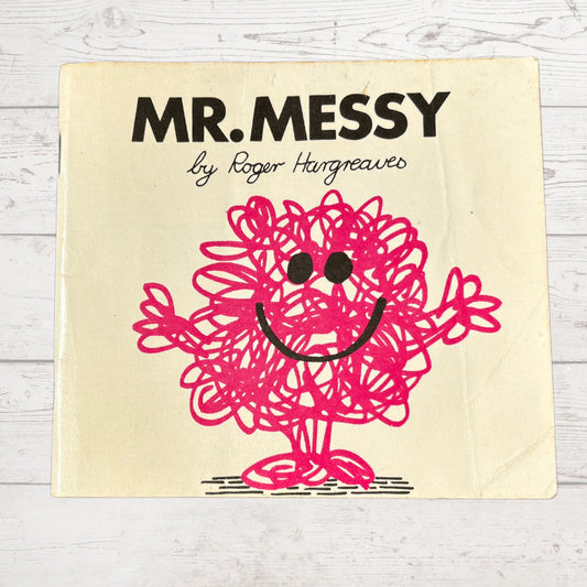 Mr. Messy by Roger Hargreaves. Original 1970s The Mr Men series. 1972 edition. Great gift idea