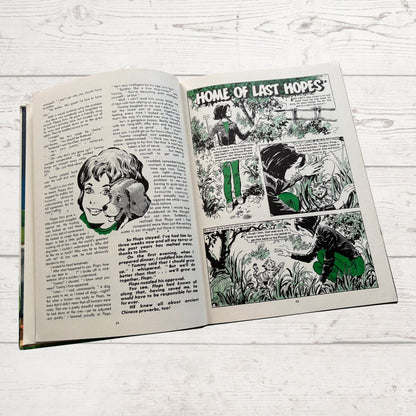 Vintage 1986 Mandy for Girls annual comic story and illustrated fictionon a white background