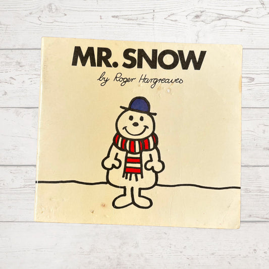 Mr. Snow by Roger Hargreaves. Original 1970s The Mr Men series. 1971 edition. Great gift idea