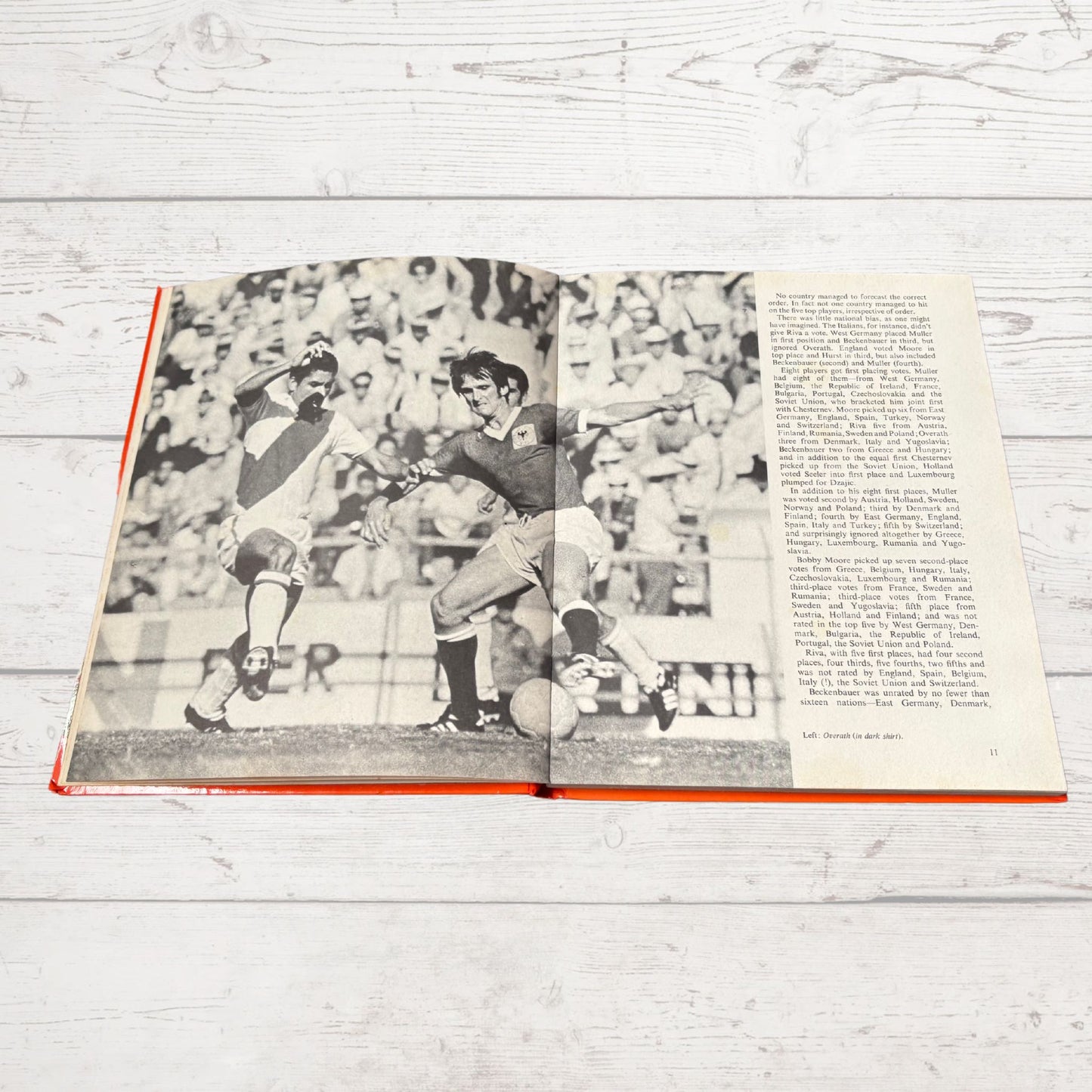 Vintage 1970s Hardback Football Book: Kenneth Wolstenholme’s Book of World Soccer 1972. Great nostalgic Gift Idea