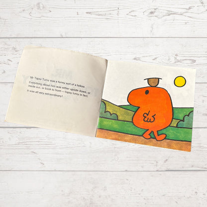 Mr. Topsy - Turvy by Roger Hargreaves. Original 1970s The Mr Men series. 1972 edition. Great gift idea