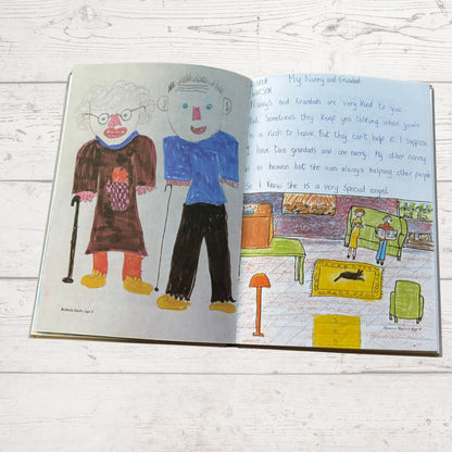 Grandmas and Grandpas. A 1980s Vintage Gift Book written and illustrated by Children.Great Gift Idea