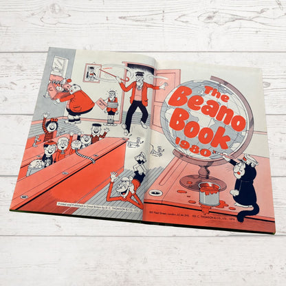 Vintage Beano Book 1980.Comic Strip Annual for Nostalgic Reading & Collecting. Great Gift Idea