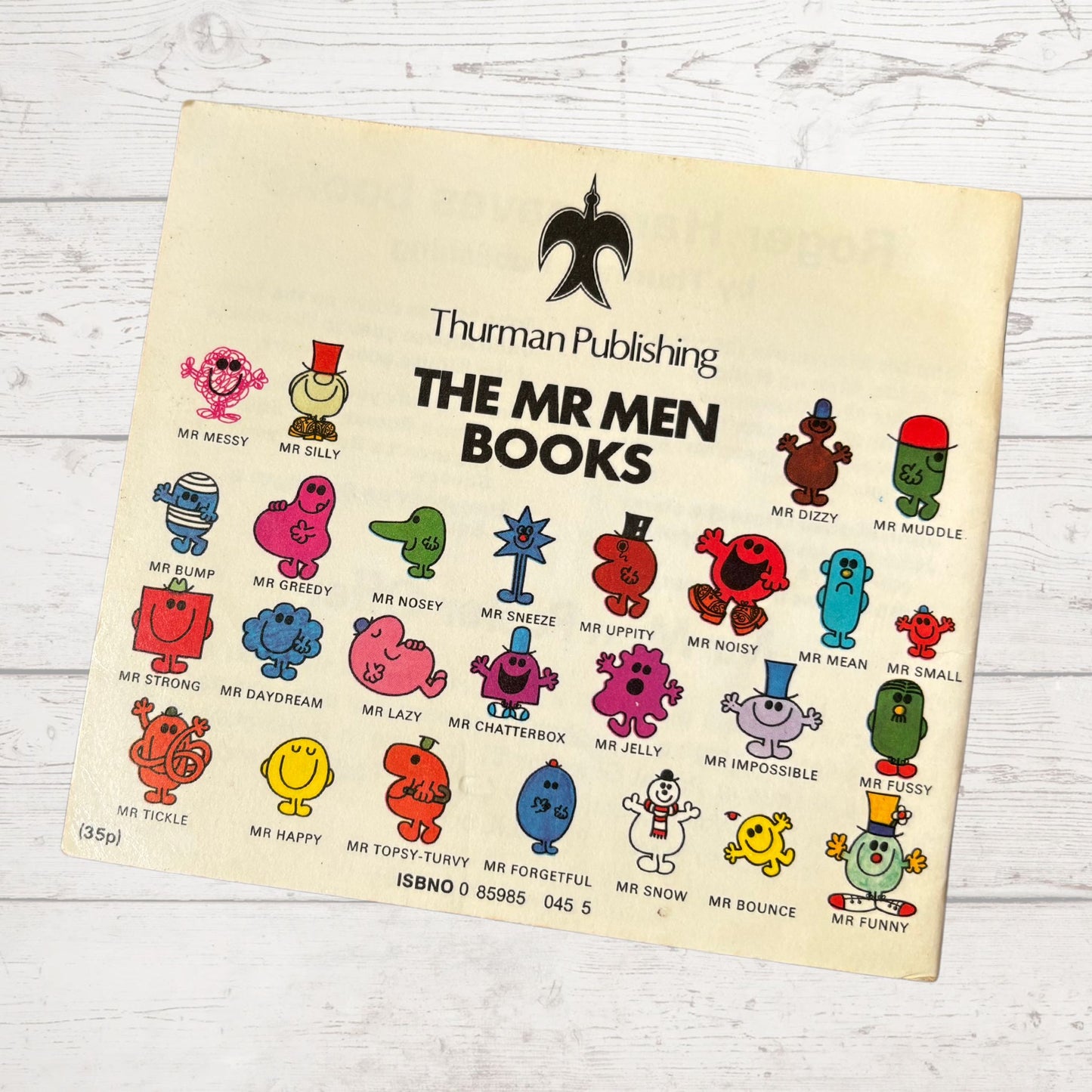 Mr. Mean by  Roger Hargreaves. Original 1970s The Mr Men series. 1976 edition. Great gift idea