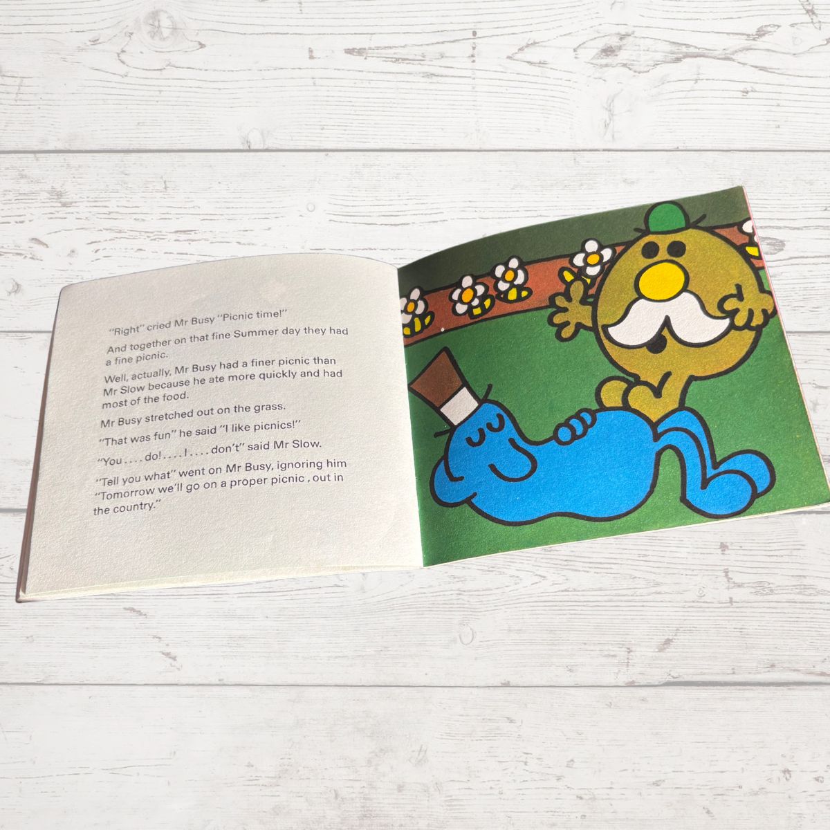 Mr. Busy by Roger Hargreaves. Original 1970s The Mr Men series. 1978 edition
