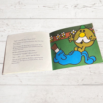 Mr. Busy by Roger Hargreaves. Original 1970s The Mr Men series. 1978 edition