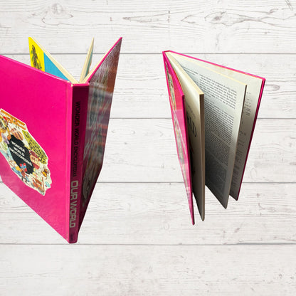 Vintage 1970s Children's Book: Our World  - Beautifully Illustrated Colourful Hardback Encyclopaedia