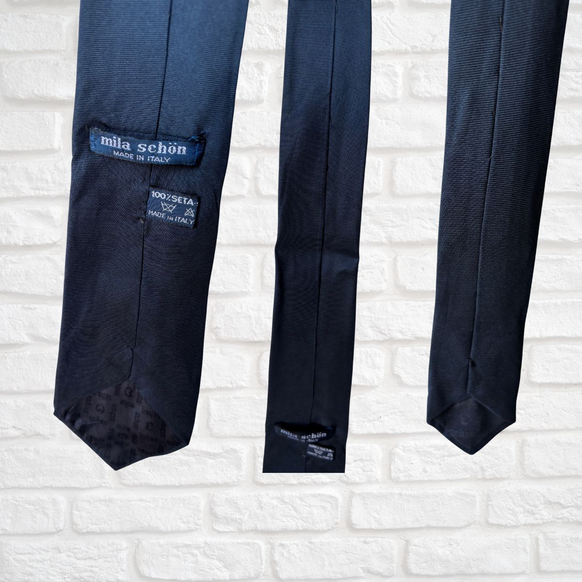 Mila schon vintage silk neck tie 