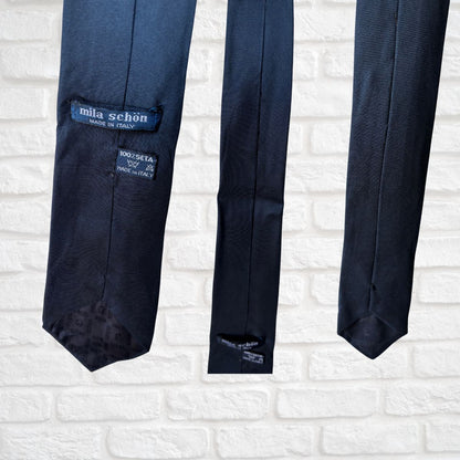 Mila schon vintage silk neck tie 