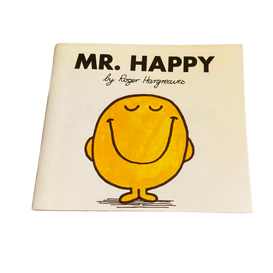 Vintage Mr Happy  book - Original 1971 Edition by Roger Hargreaves