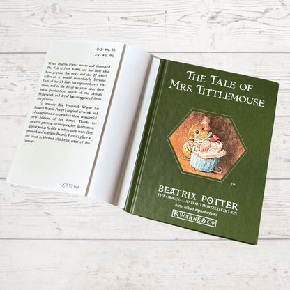 The Tale of Mrs Tittlemouse.Vintage Beatrix Potter Book. 1989 edition. Great Gift Idea