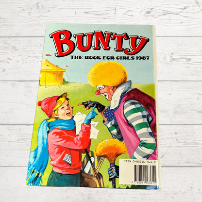 Vintage Bunty For Girls Annual 1987,  full of fiction, activities, cute animals and fun. Great gift idea