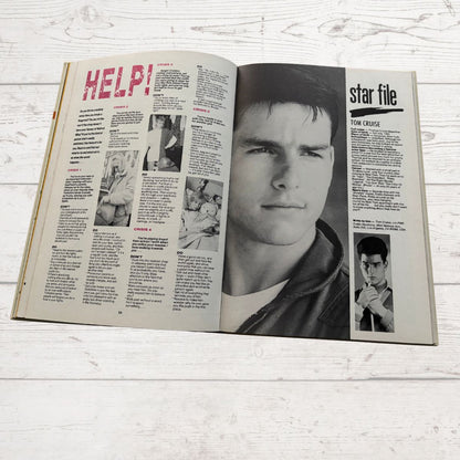 Jackie 1988 Vintage Annual open on a white background 