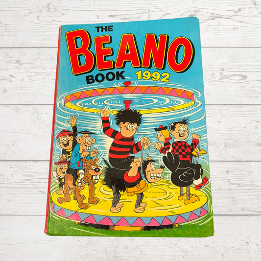 Vintage Beano Annual 1992. Classic Comic Strips for Nostalgic Reading & Collecting. Great gift idea