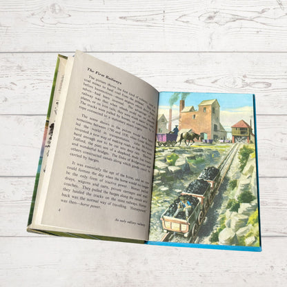 Vintage 1980s Ladybird book. The Story of Railways. Series 601. Great Gift Idea