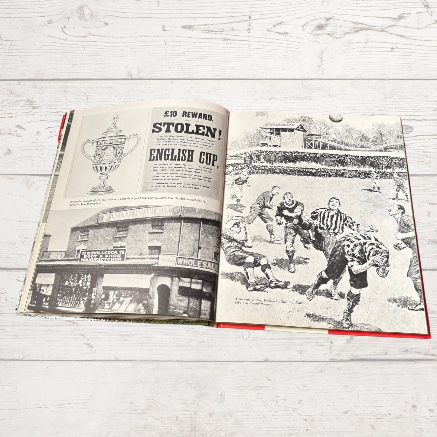 Vintage Football Book: Kenneth Wolstenholme’s FA Cup Centenary Gift Book 1872 - 1972. Great nostalgic Gift Idea