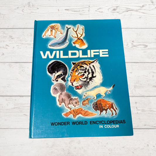 Vintage 1960s Children's Book: Wildlife - Beautifully Illustrated Colourful Hardback Encyclopaedia