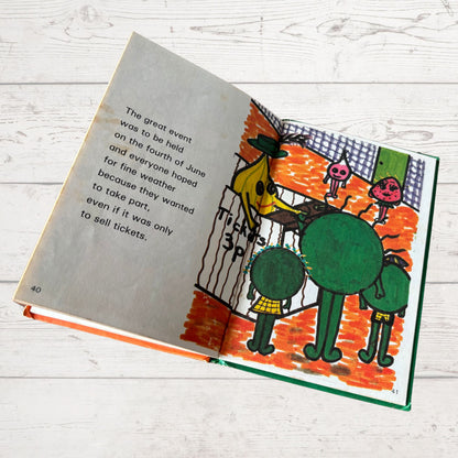 Lucy Leek and Bertie Brussels Sprout. 70s Vintage Ladybird Book. The Garden Gang. Great Gift Idea