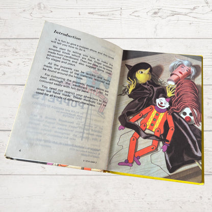 Easy to Make Puppets.Vintage 1970s Ladybird Book. Series 633. Great Gift Idea