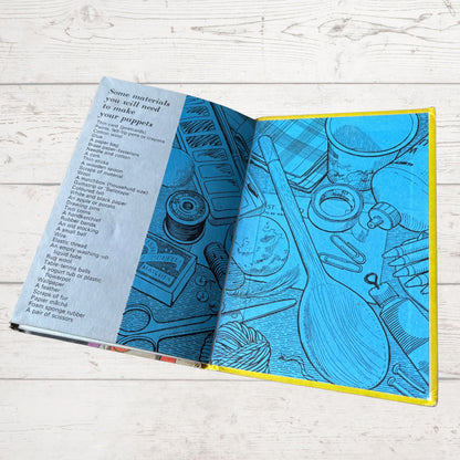 Easy to Make Puppets.Vintage 1970s Ladybird Book. Series 633. Great Gift Idea