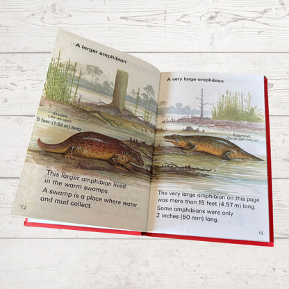 Vintage 1980s children’s book, Dinosaurs. A Ladybird Leader Book. Series 737