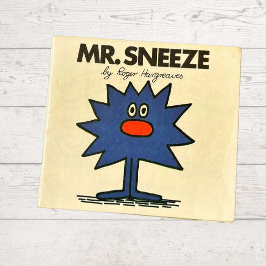 Mr. Sneeze by Roger Hargreaves. Original 1970s The Mr Men series. 1971 edition. Great Gift Idea