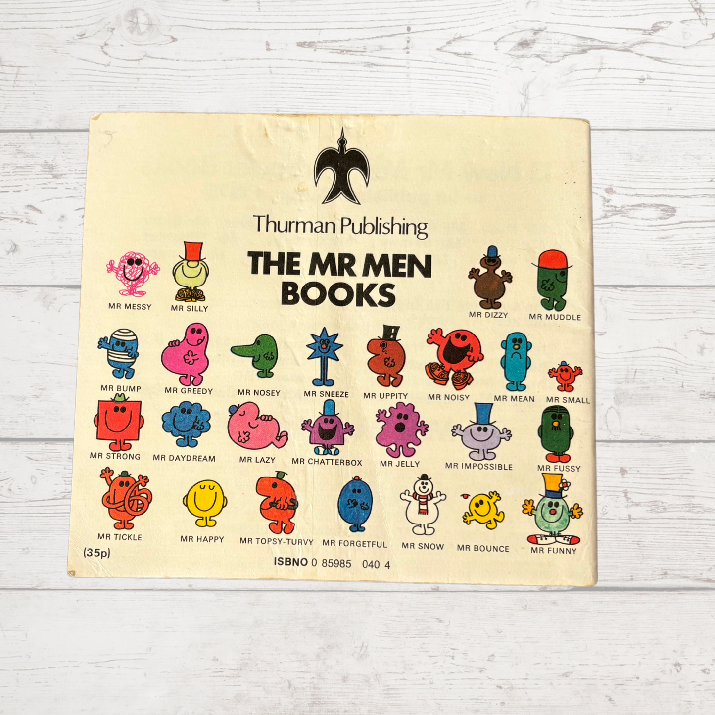 Mr. Forgetful by Roger Hargreaves. Original 1970s The Mr Men series. 1976  edition.Great gift idea