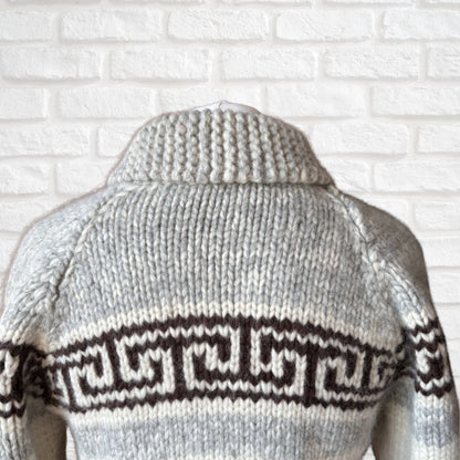 Vintage Canadian Sweater Company Zip Up Unisex Wool Cardigan. Approx UK size S - M ( men)/ 12-16 ( women)