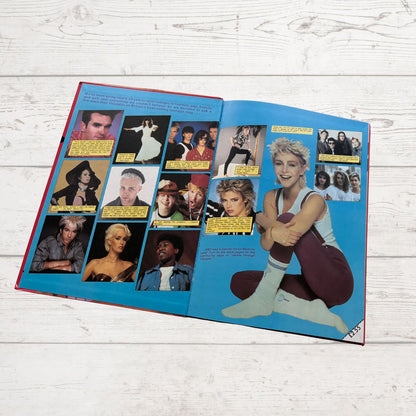 Vintage Jackie Annual 1986 Open on a white background 