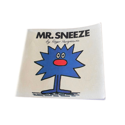 Vintage Mr Sneeze  book - Original 1971 Edition by Roger Hargreaves Front cover 