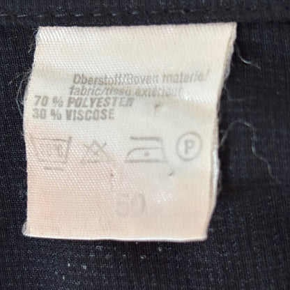 Black and White Semi-Sheer Long Sleeved Vintage Shirt. Approx UK size 18-22