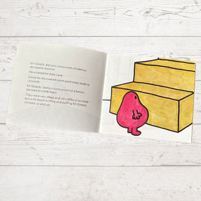 Mr.Greedy by Roger Hargreaves. Original 1970s The Mr Men series. 1971 edition. Great gift idea
