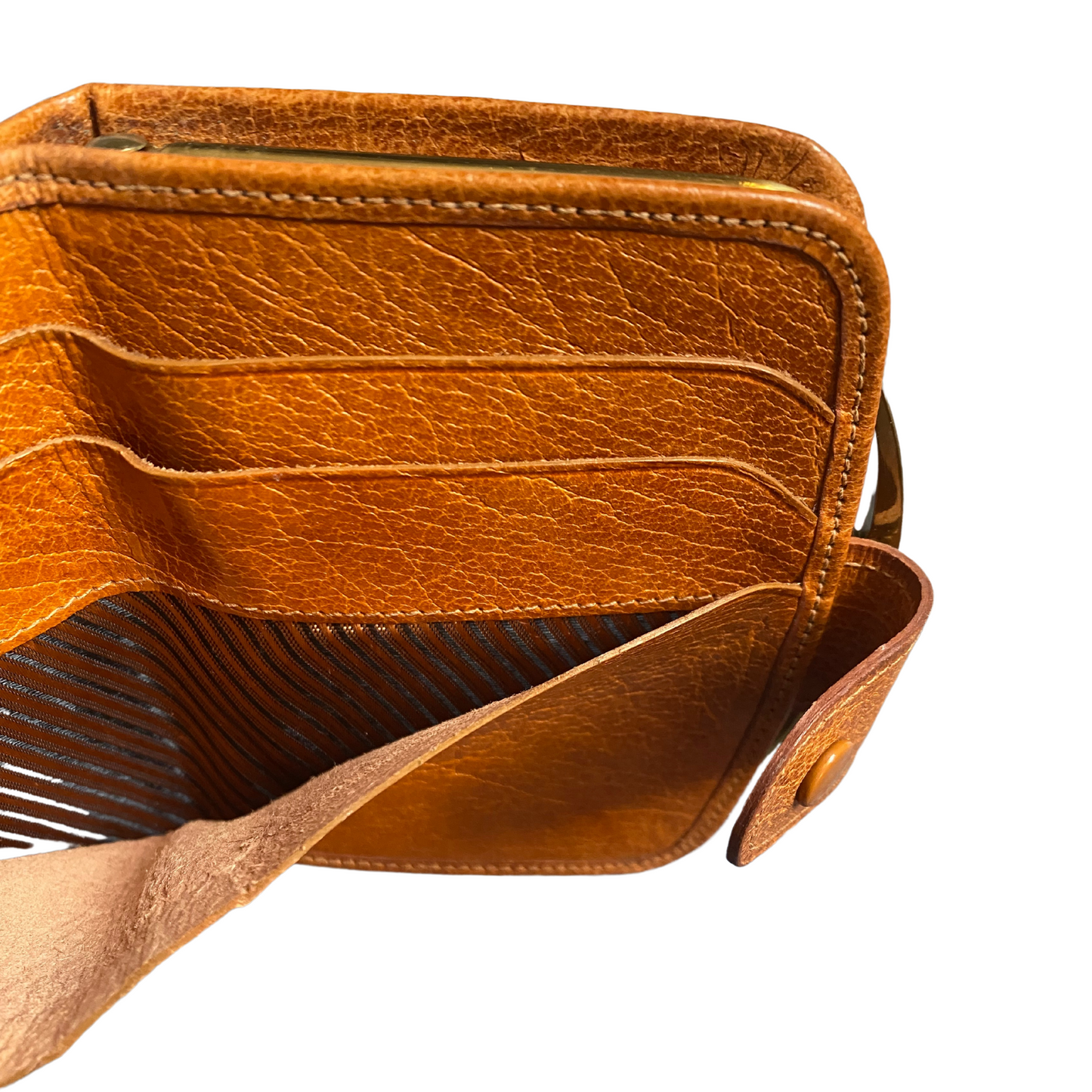 British-made real leather purse/wallet with ample space for essentials
