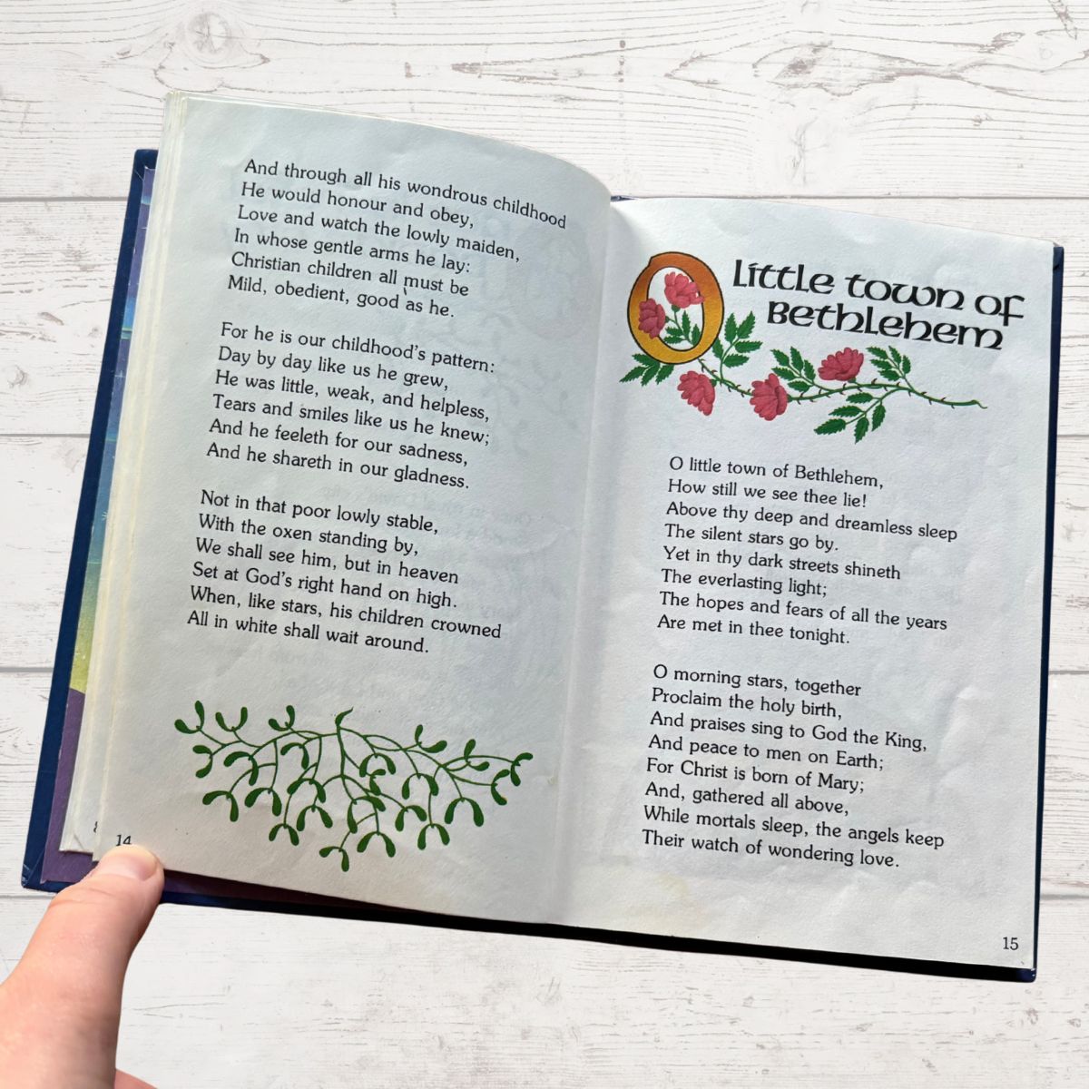 Well - Loved  Carols. 1980s Vintage Ladybird Book. Series 612. Christmas Book