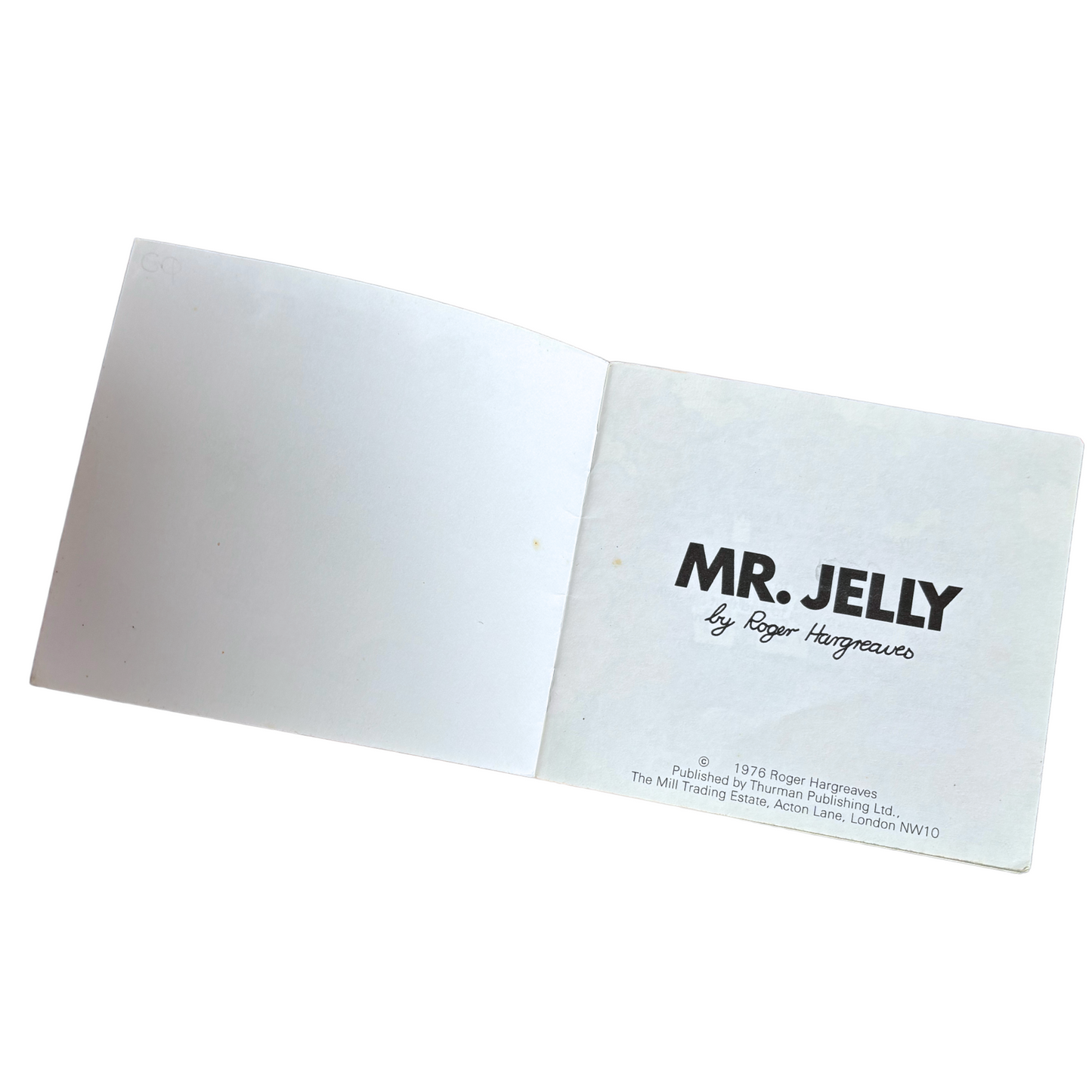 Original 1970s Mr Men Book, Mr Jelly by Roger Hargreaves. 1976. Great gift idea