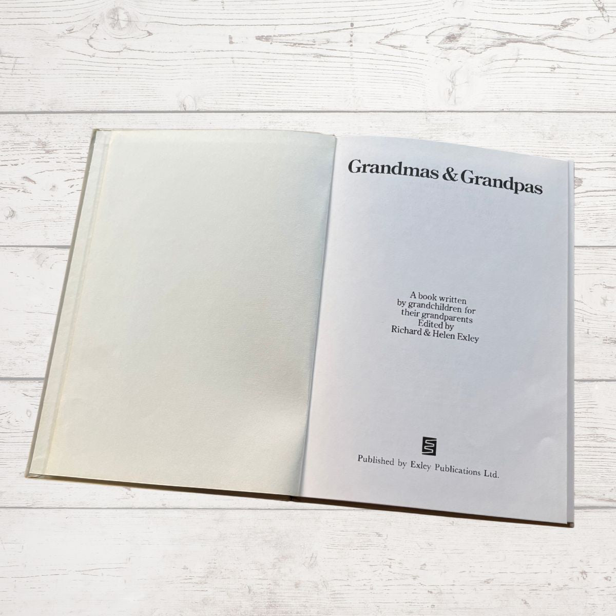 Grandmas and Grandpas. A 1980s Vintage Gift Book written and illustrated by Children.Great Gift Idea