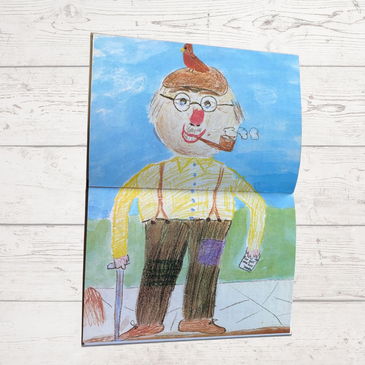 Grandmas and Grandpas. A 1980s Vintage Gift Book written and illustrated by Children.Great Gift Idea